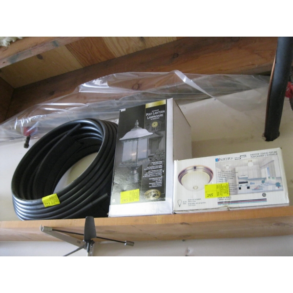 GARDEN EDGING, LAMPPOST LIGHT & CEILING FIXTURE