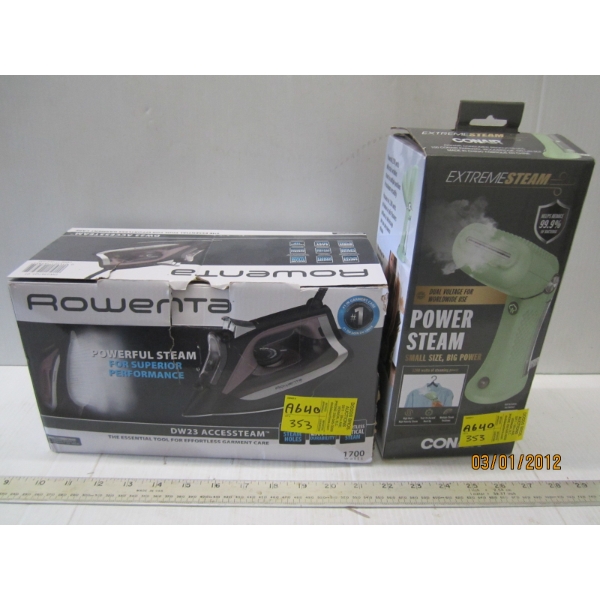 ROWENTA IRON & AN EXTREME STEAM POWER STEAMER