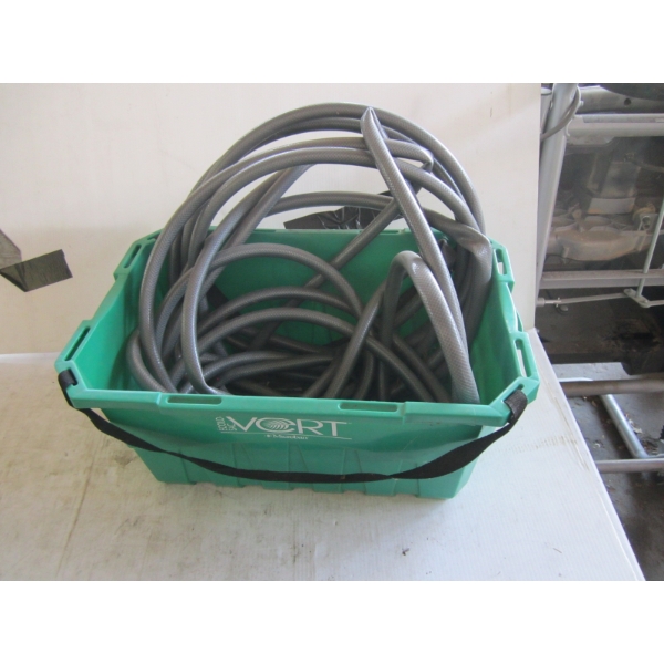 GREEN SHOPPING TOTE W/GREY HOSE