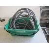 Image 1 : GREEN SHOPPING TOTE W/GREY HOSE