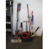 Image 1 : MOP BUCKET W/ASST. MOPS, SNOWBRUSHES, SQUEEGEES, ETC.