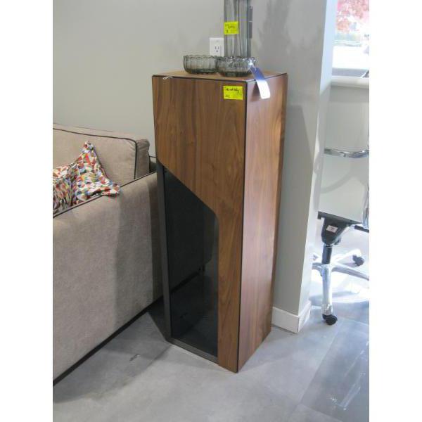 WOOD & GLASS DOORED CABINET