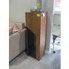 Image 1 : WOOD & GLASS DOORED CABINET
