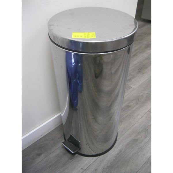 STAINLESS STEEL FOOT OPERATED GARBAGE CAN
