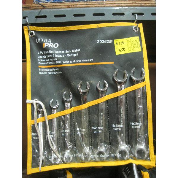 7 PIECE FLARE NUT WRENCH SET - METRIC - ULTRAPRO