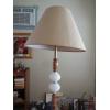 Image 2 : MILK GLASS & WOOD FLOOR LAMP