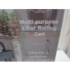 Image 2 : MULTI PURPOSE 3 TIER ROLLING CART
