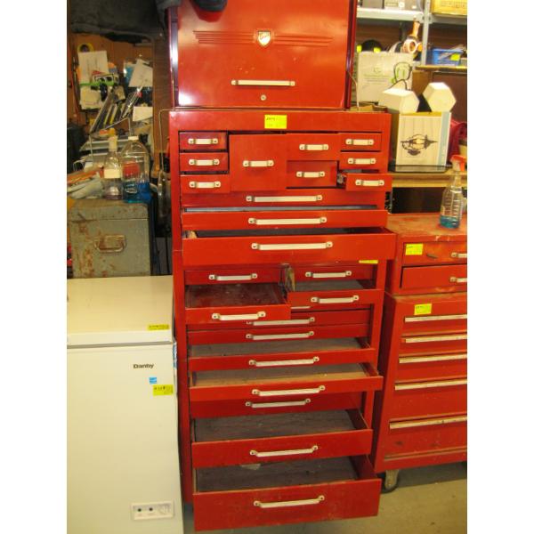 BEACH MULTI DRAWERED TOOL CHEST, BOTTOM & TOP BOXES