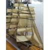 Image 5 : LG. WOODEN SAILING SHIP W/ GLASS COVER