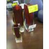 Image 1 : 3 MURANO SOMMERSO ITALY GLASS VASES