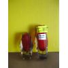 Image 1 : 2 RED MURANO SOMMERSO GLASS VASES