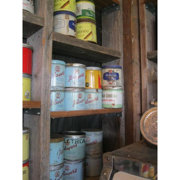 TOBACCO TINS - SOME WITHOUT LIDS