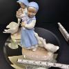 Image 5 : PAIR OF 8.5" BOY & GIRL W/GEESE, SIGNED BN