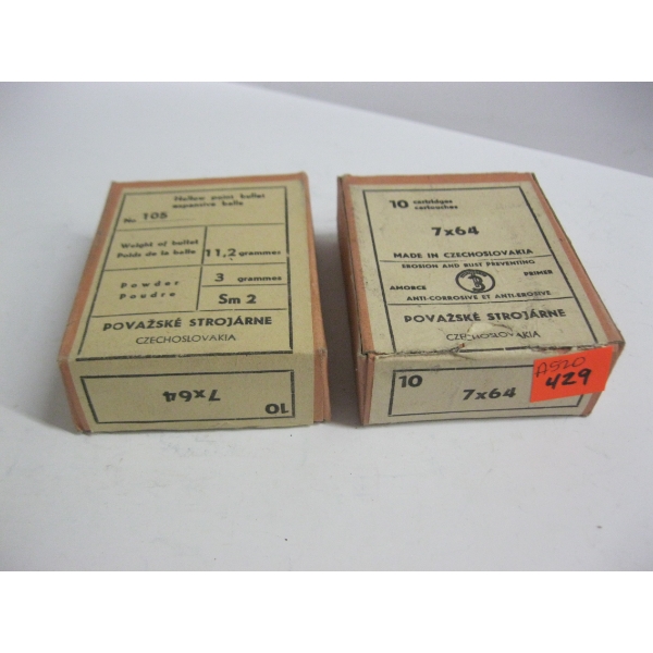 7X64 POVAZSKE STROJARNE, CZECHOSLOVAKIA|2X10 CARTRIDGES