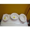 Image 2 : 3 GLASS LIDDED SERVING DISHES