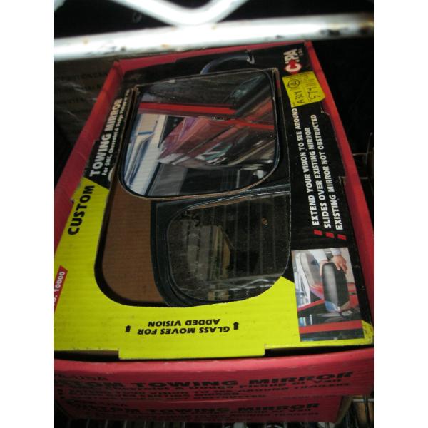 PAIR OF SLIDE ON TRAILER MIRRORS