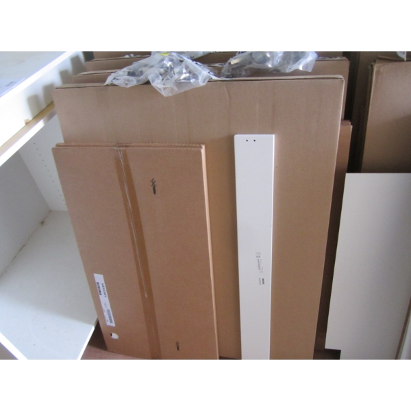 IKEA SEKTION CABINET, 36X14 3/4X30" - COMPLETE W/HINGES & DOORS - NO SHELVES