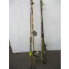 Image 1 : BUNDLE OF WOODEN & BAMBOO FISHING RODS & A REEL