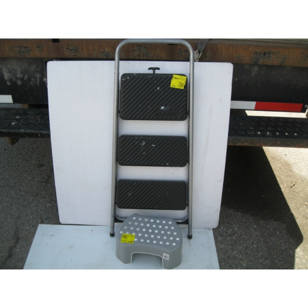 3 STEP LADDER & SM. SINGLE STEP STOOL
