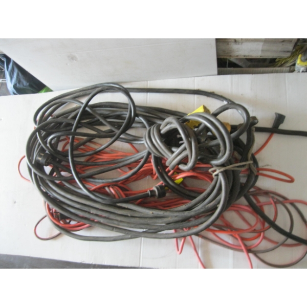 HEAVY DUTY EXTENSION CORD & SMALLER ORANGE EXTENSION CORDS