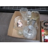 Image 2 : 2 BOXES OF MISC. CRYSTAL GLASSWARE, MUGS, VASES, ETC.
