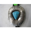 Image 2 : SILVER & TURQUOISE NAVAJO BOLO TIE