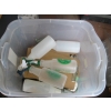 Image 2 : 2 BINS OF TAPE, PAINT, SPRAY BOTTLES, ETC.