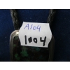 Image 2 : SILVER & GREEN STONE BOLO TIE, STERLING