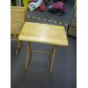 Image 3 : 4 WOODEN TV TABLES