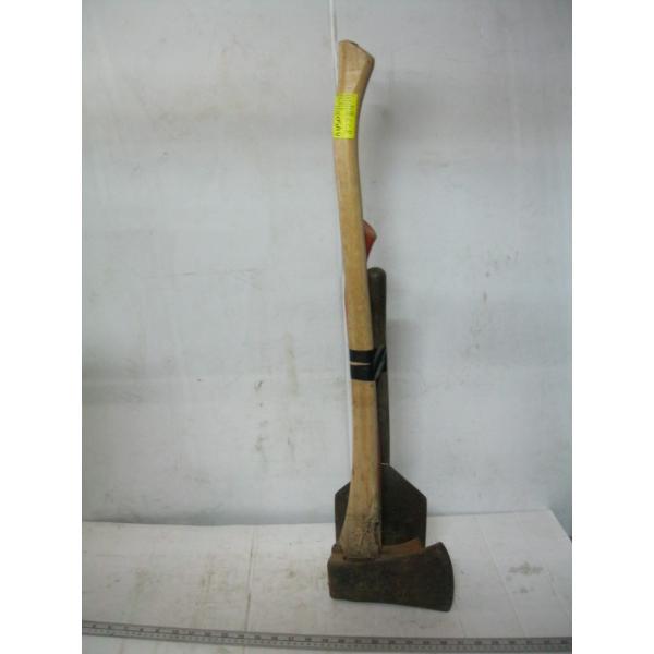 2 AXES & A FOLDING SHOVEL