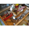 Image 2 : GLASS TOP CASE W/ASST. COLLECTABLE SHAVING ACCESS. - RAZORS, STROPS, ETC.