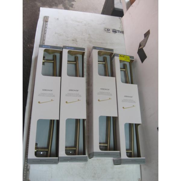 4 - 18" BRUSHED BRONZE TOWEL BARS