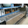Image 2 : 4 BIN ELECTRIC STEAM TABLE W/RUN OFF & UPPER SHELF