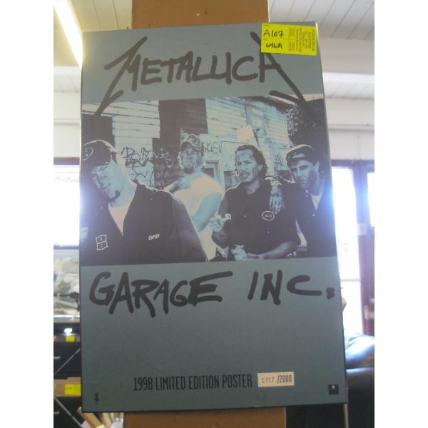 METALLICA LIMITED EDITION SMALL HARDBOARD POSTER - 1717 OF 2000
