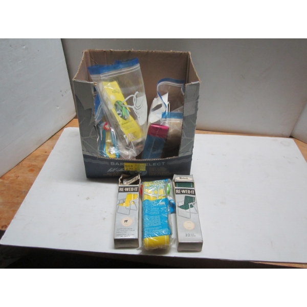 BOX OF POLYPROPYLENE RE WEBBING KITS FOR LAWNCHAIRS