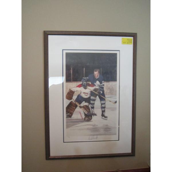 FRAMED, SIGNED & NUMBERED PRINT OF EDDIE SHACK