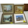 Image 1 : 4 FRAMED ORIGINAL PAINTINGS