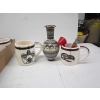 Image 3 : MISC. NATIVE THEME MUGS, VASES, LIDDED CONTAINERS, ETC.