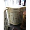 Image 1 : ANTIQUE LOOK GOLD & CREAM CORNER CABINET