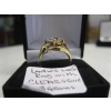 Image 4 : LADIES 10KT RING W/CLEAR STONE, 3G, SZ 4 3/4