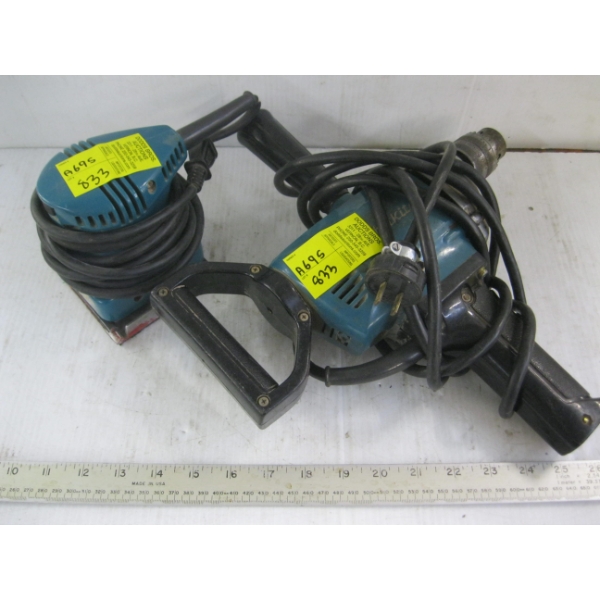 MAKITA PALM SANDER & 1/2" DRILL