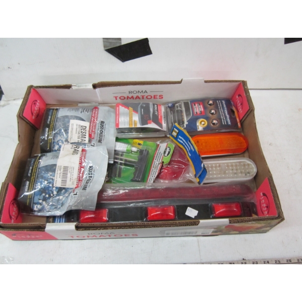 FLAT OF TRAILER LIGHTS, TRAILER ACCESS., ETC.
