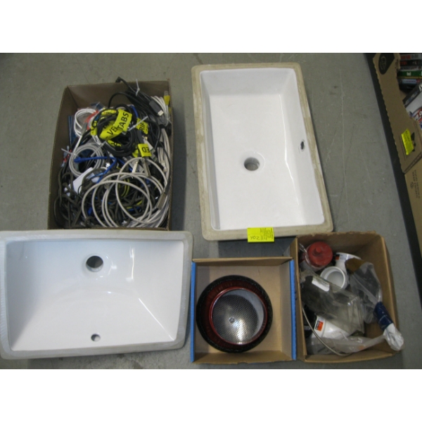 MISC: 2 NEW SINKS, WIRE, ETC.