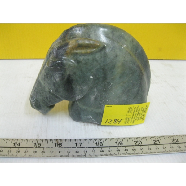 SOAPSTONE HORSE HEAD CARVING