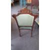 Image 3 : NEEDLEPOINT CUSHIONED ANTIQUE WOOD FRAMED CHAIR