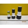 Image 1 : 3 WEST GERMAN KPM BLACK & WHITE VASES - 1 IS CRACKED