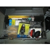 Image 1 : GREY TOOLBOX W/MISC. CONTENTS