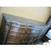 Image 2 : LG. MARBLE LOOK TOP DRESSER W/FRAMED MATCHING BEVEL EDGE MIRROR