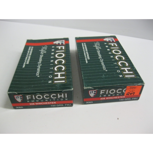 FIOCCHI .308WIN 150GRS FMJ|2X20 CENTERFIRE CARTRIDGES