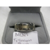 Image 3 : MENS TITANIUM RING - STAMPED SAMPLE - SZ 10